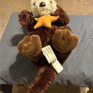 Destination Nation Otter Plush Holding Star Stuffed Animal 15”